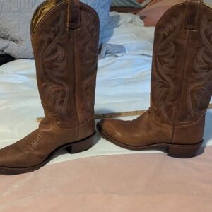Justin Brown Western Cowboy Boots